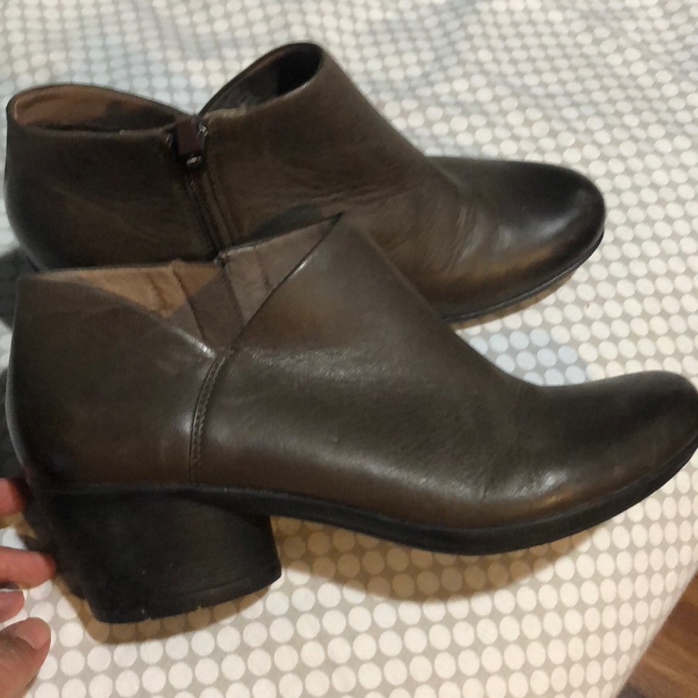 Dansko Burnished Leather Ankle Boots- Raina